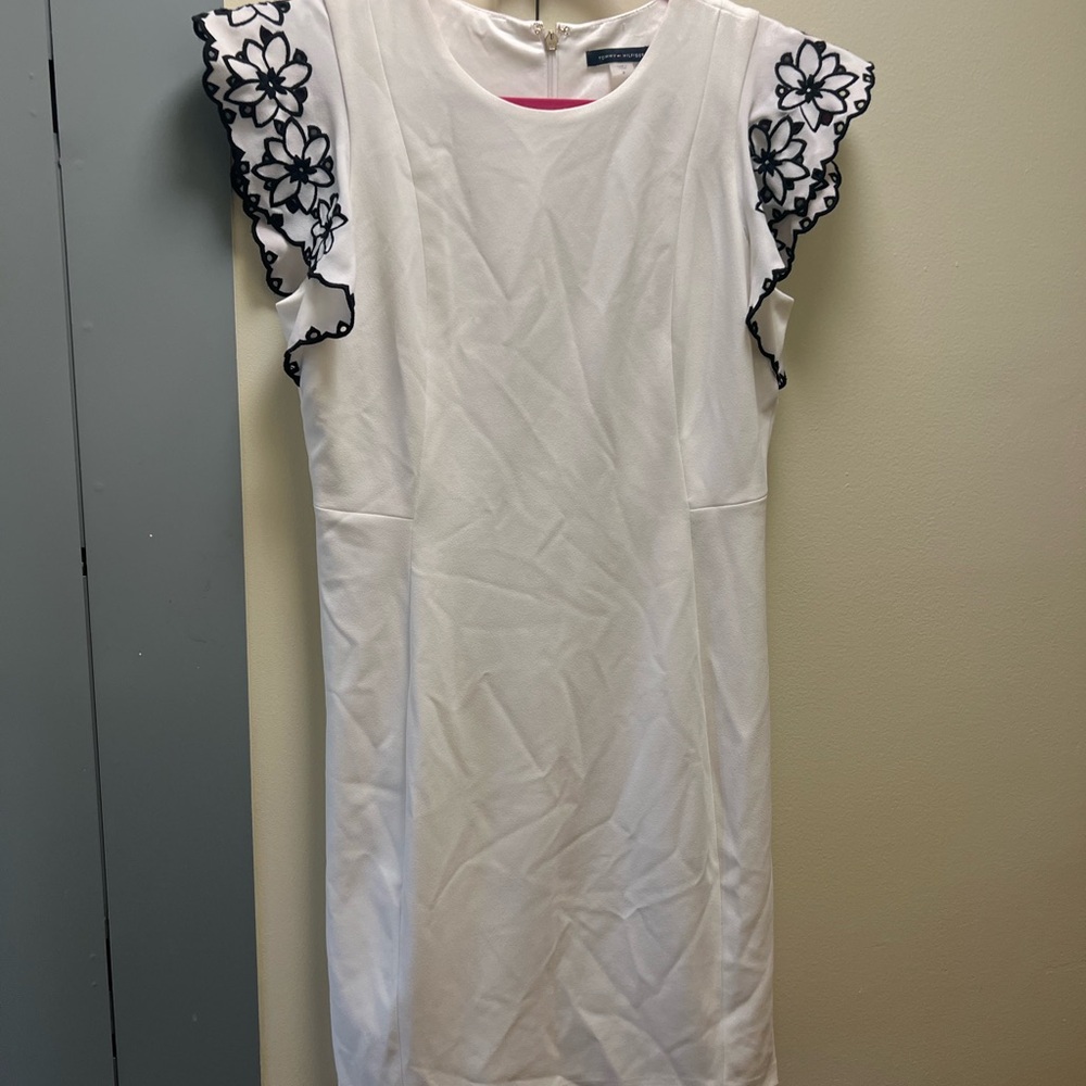 Tommy Hilfiger White and Pink Dress